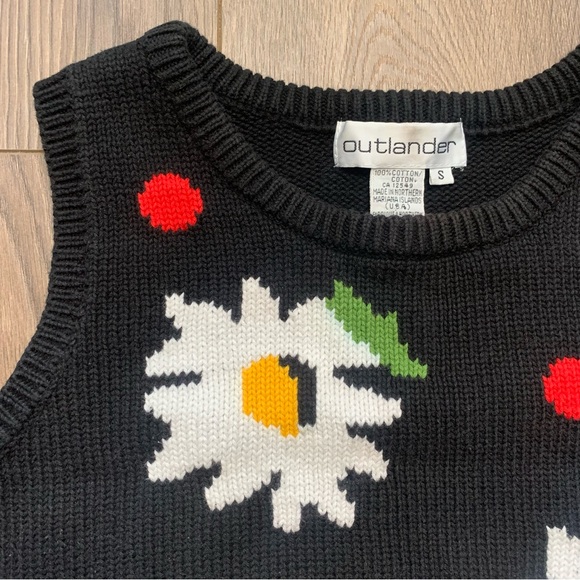 Vintage 90’s Knit Floral Sweater Vest - Picture 4 of 17